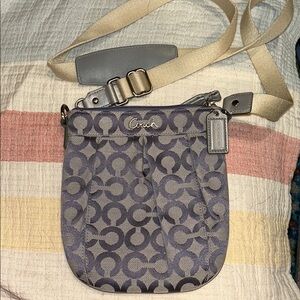 Coach Purple and Silver Crossbody Bag
